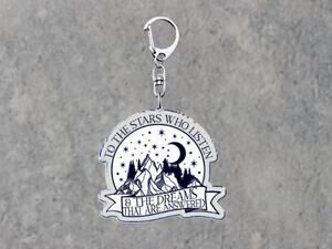 ⭐PICK 3/$15 ACOTAR Quote Acrylic Keychain, Fantasy Reader Gift